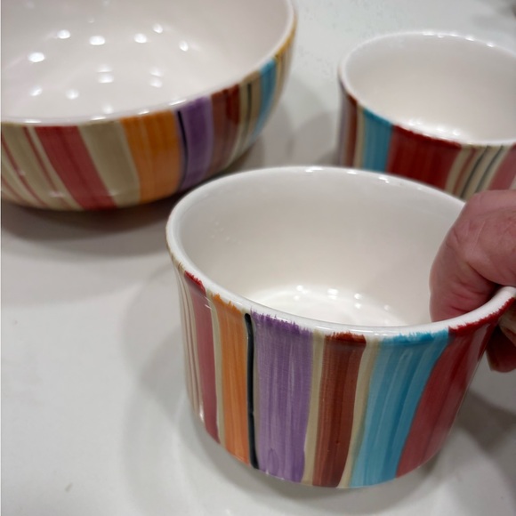 Pfaltzgraff Bowl Set “ Equator” pattern - Picture 3 of 4